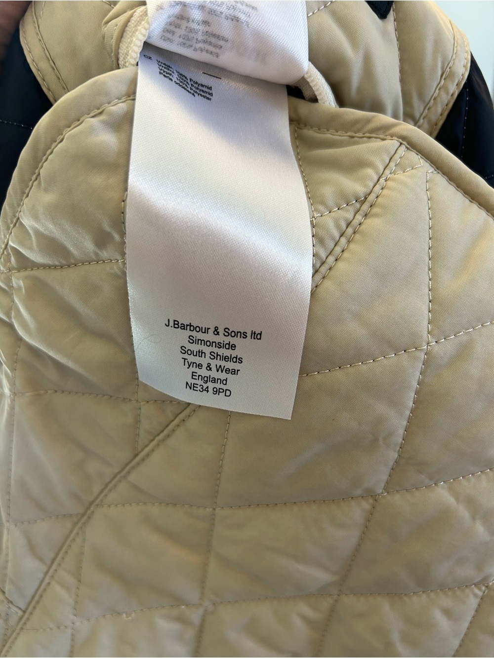 Barbour Liddesdale Quilted Utility Chore Jacket Brown Corduroy Collar size 10 - Picture 15 of 15